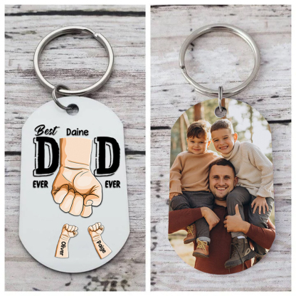 3 Names-Personalized Photo Keychain Gift Customized Name Special Keych