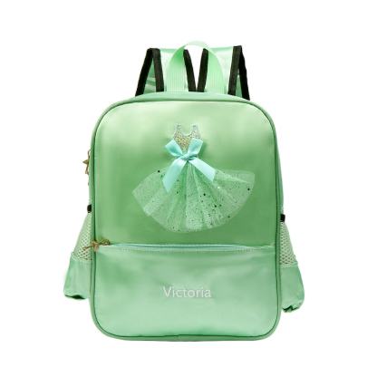Personalized Name Band Princess Dress Accessories Satin Children Backpack Back To School Gift
