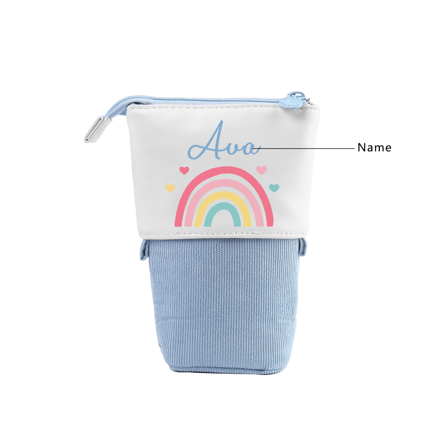 Personalized Rainbow Pencil Case Custom Name Pencil Case Back To School Gift For Boys/Girls