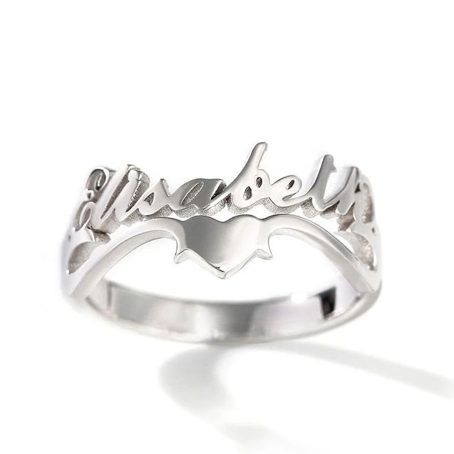 Personalized Ring Custom 1 Name Ring GIFT For Women