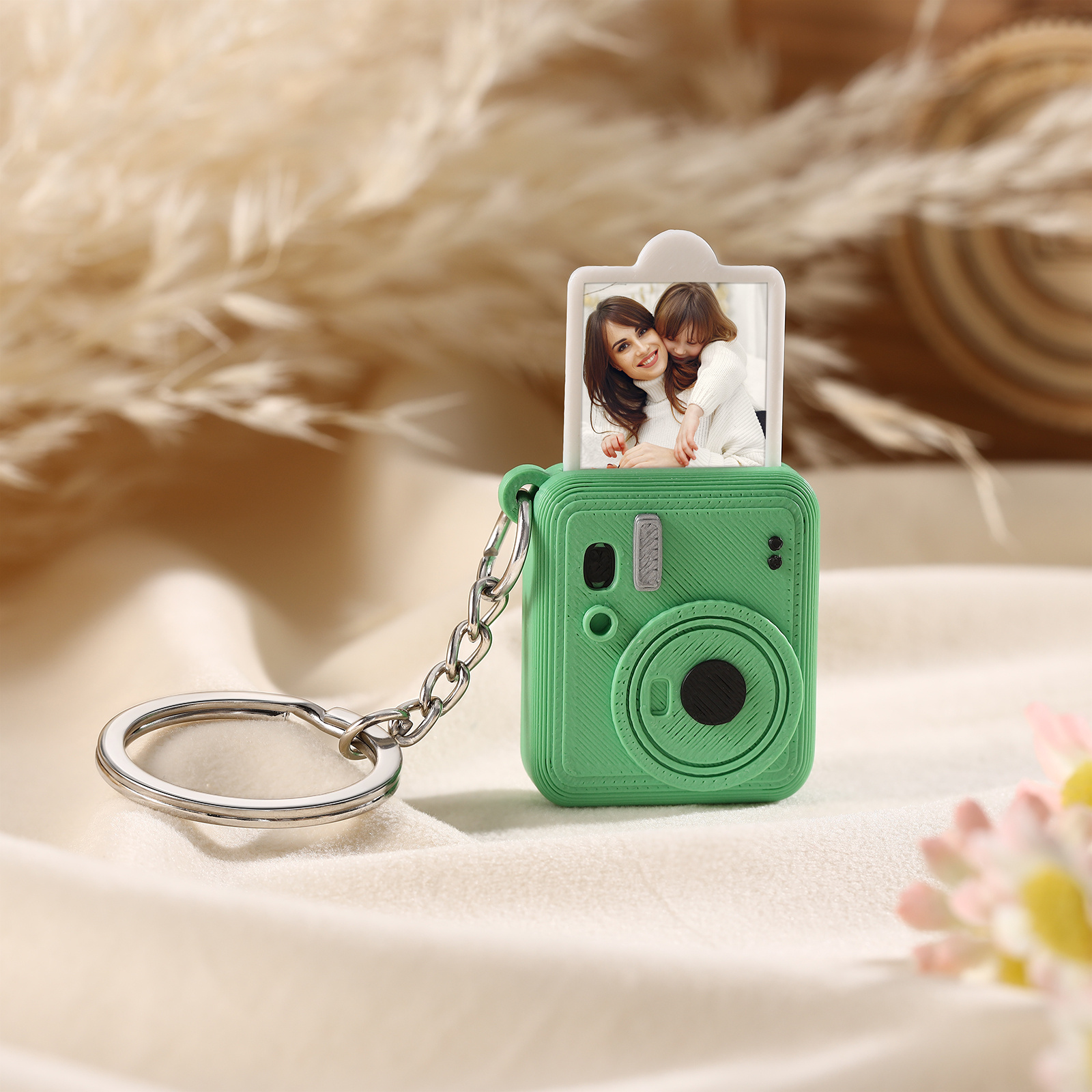 Personalized Mini Camera Keychain Custom With A Pull-Out Photo