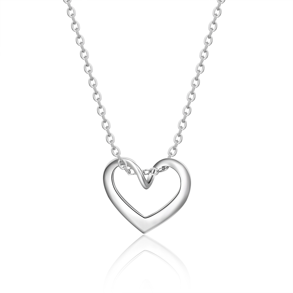 1 Name-Personalized Stainless Hearts Necklace Custom Birthstone Engraved Name Necklace Gift