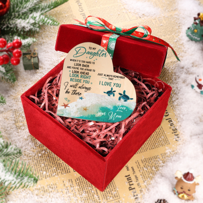 To My Daughter Wooden Heart Candle Holder "I will always be there" Gifts For Daughter