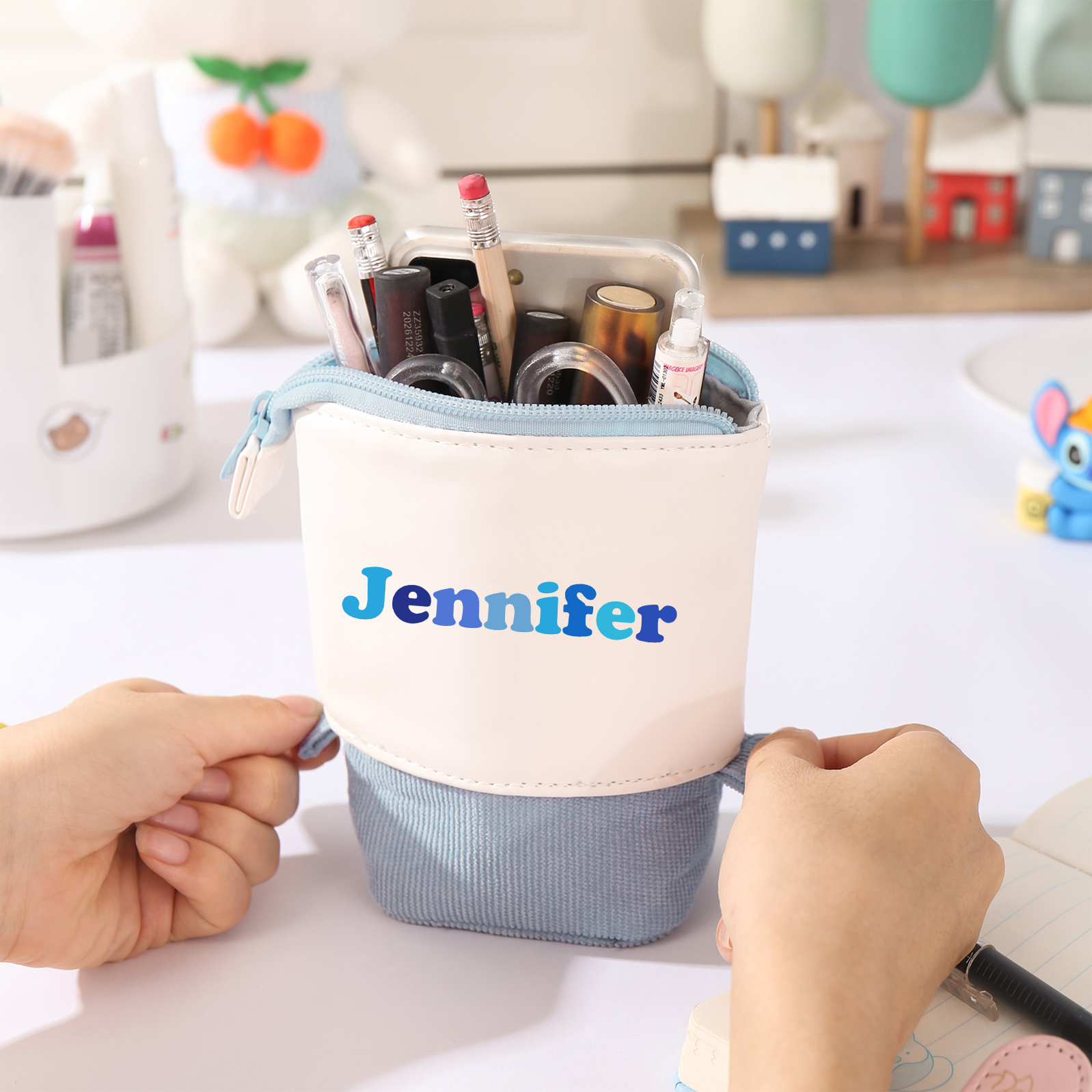 Personalized Pencil Case Custom Name Pen Pouch Back To School Gift for Boys Girls