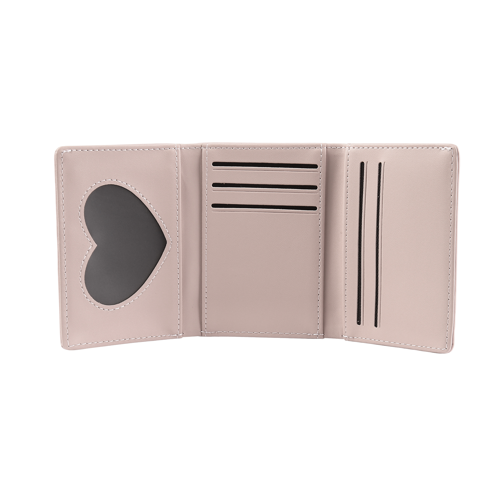 Women's Personalized Photo PU Leather Flower Wallet Coin Purse Four Colors Available Gift for Her