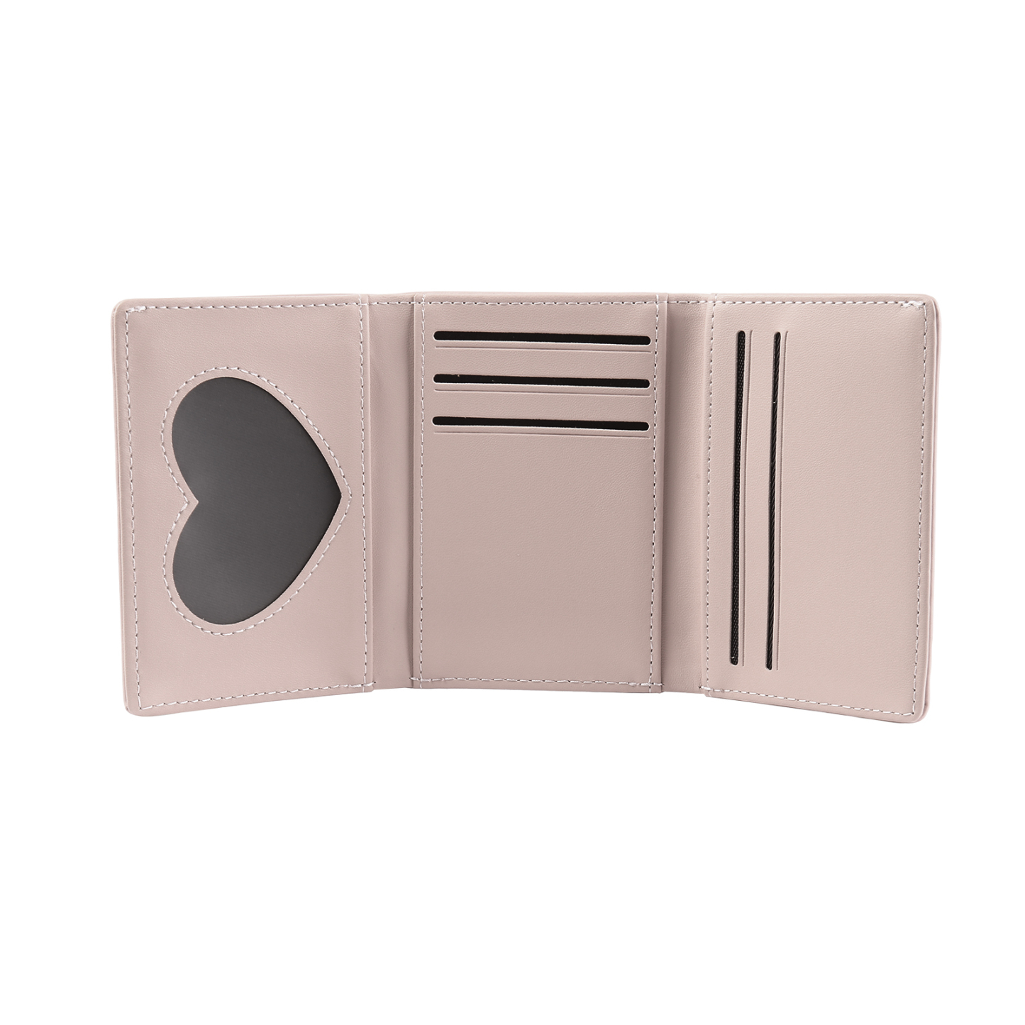 Women's Personalized Photo PU Leather Flower Wallet Coin Purse Four Colors Available Gift for Her