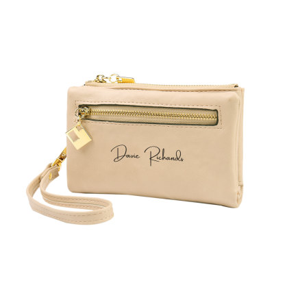 Personalized Photo & Text PU Leather Wallet Coin Purse Three Colors Available Gift for Her