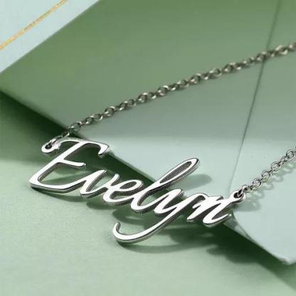 Personalized Necklace Custom 1 Name Necklace Gift For Women