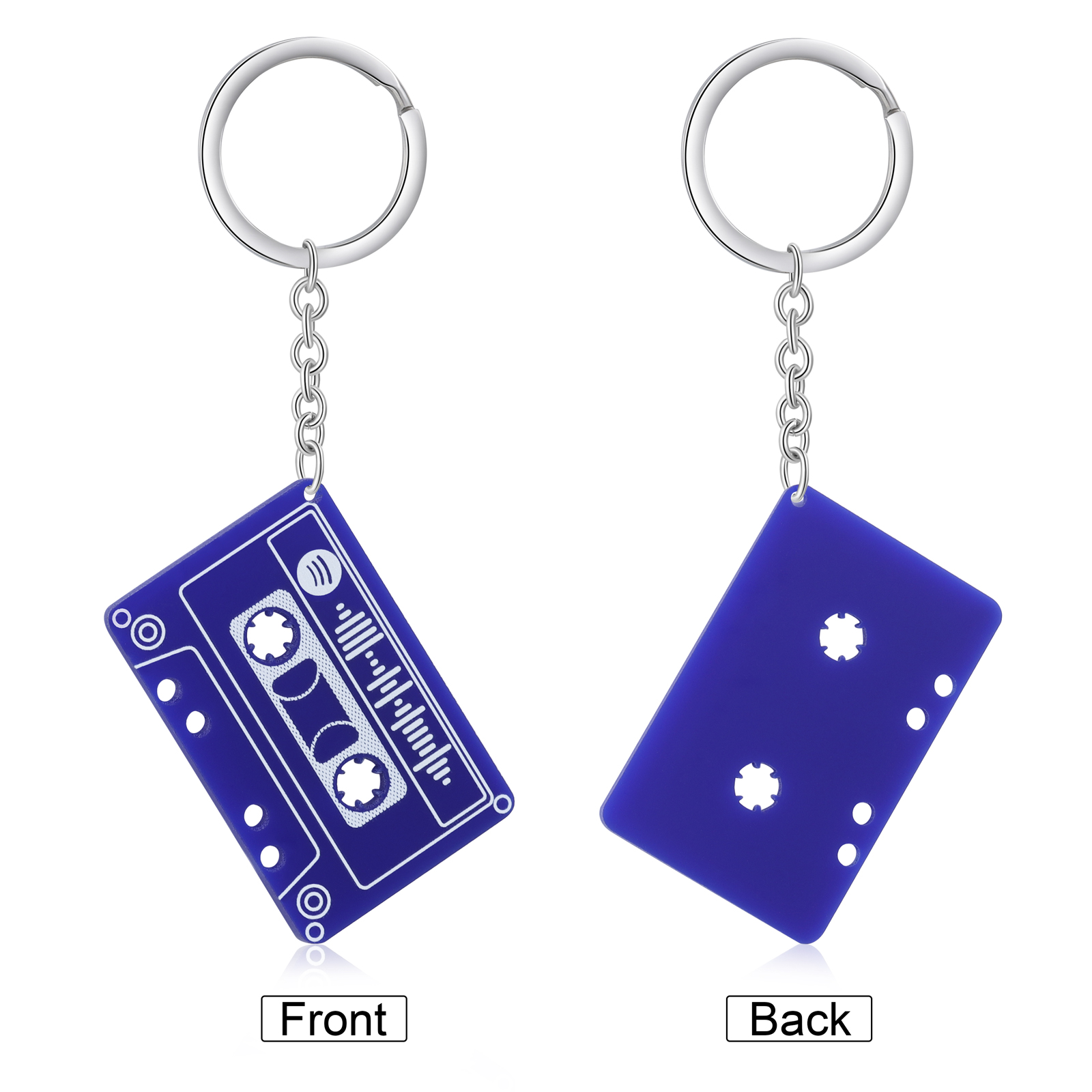 Personalized Music Spotify Code Keychain Gifts For Her