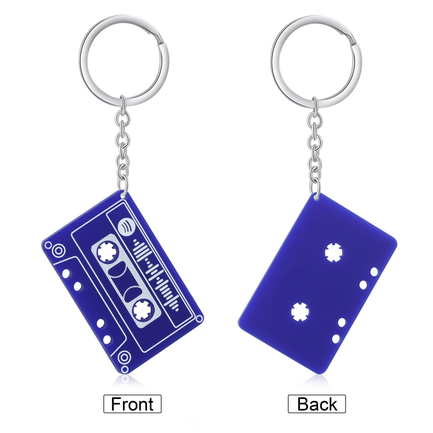 Personalized Music Spotify Code Keychain Gifts For Her