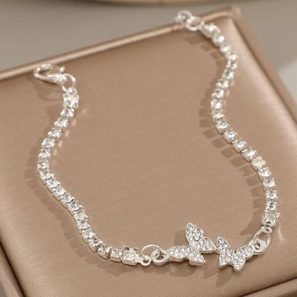 Butterfly Pendant Ankle Bracelet for Women