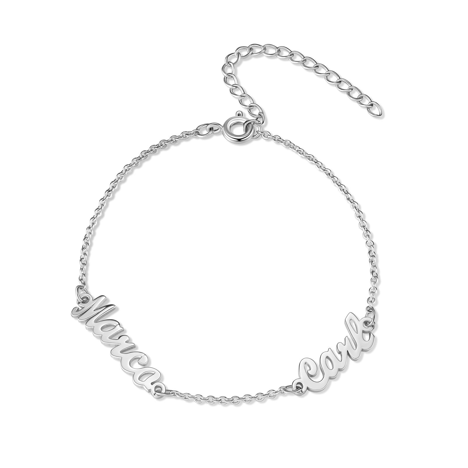 Personalized Family Name Bracelet Custom 2 Names Bracelet  Best Gift For Her