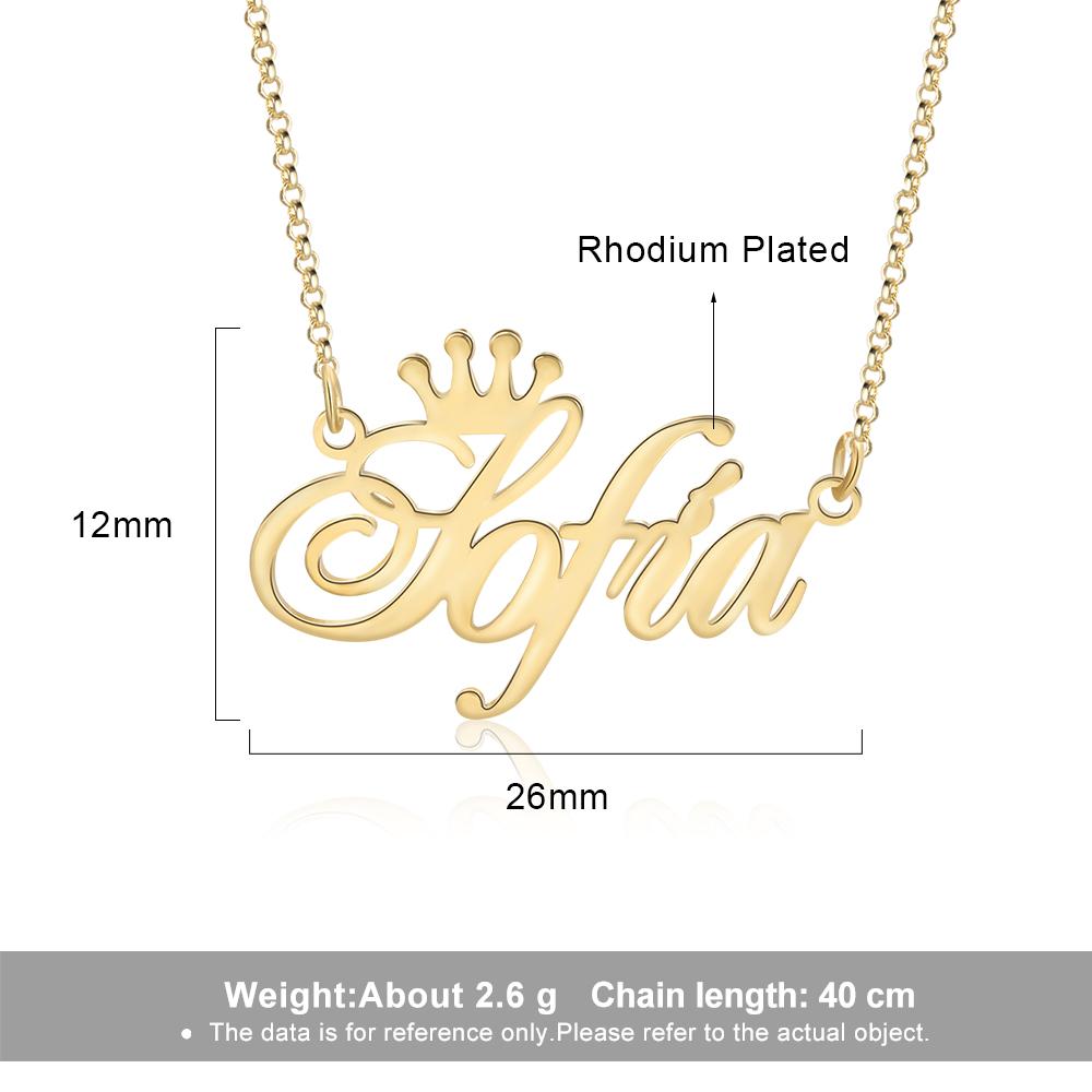 Personalized Necklace Custom 1 Name Necklace Gift For Women