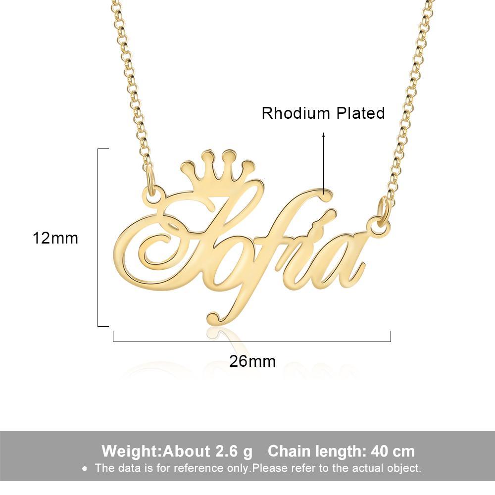 Personalized Necklace Custom 1 Name Necklace Gift For Women