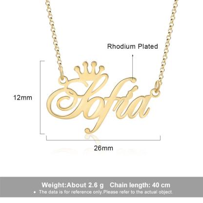 Personalized Necklace Custom 1 Name Necklace Gift For Women