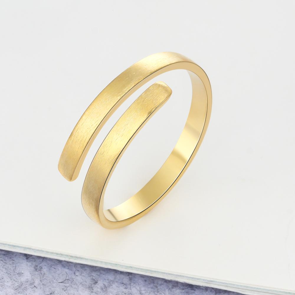 Personalized Name Rings Engraved 2 Names Adjustable Ring Gift for Her