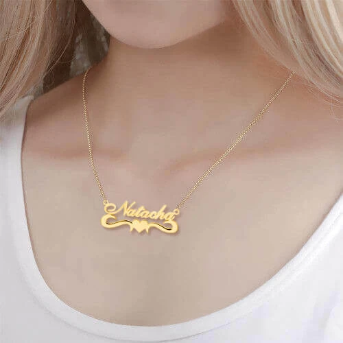 Personalized Necklace Custom 1 Name Necklace Gift For Women | Jessemade
