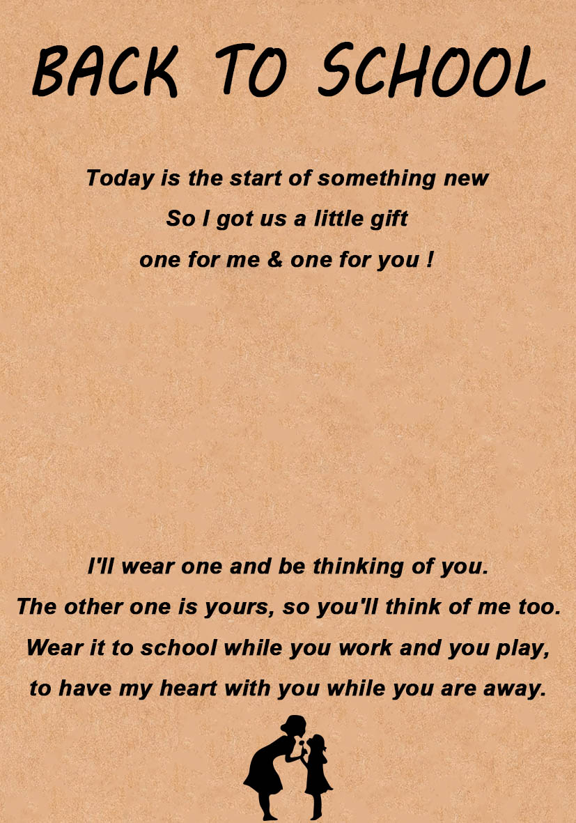 2Pcs Wax Rope Bracelets  I Love You Braided Bracelets with Warm Cards Children's Back to School Gifts