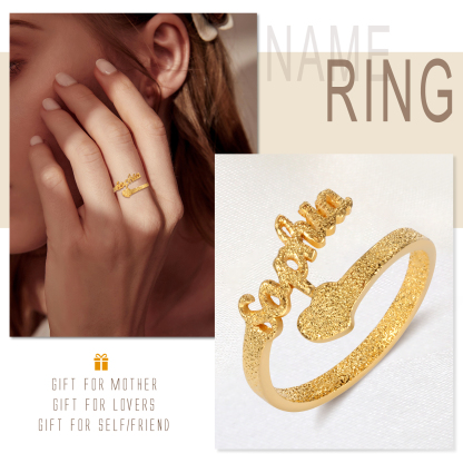 Personalized Family Name Ring Custom 1 Names Gifts For Women | Jessemade