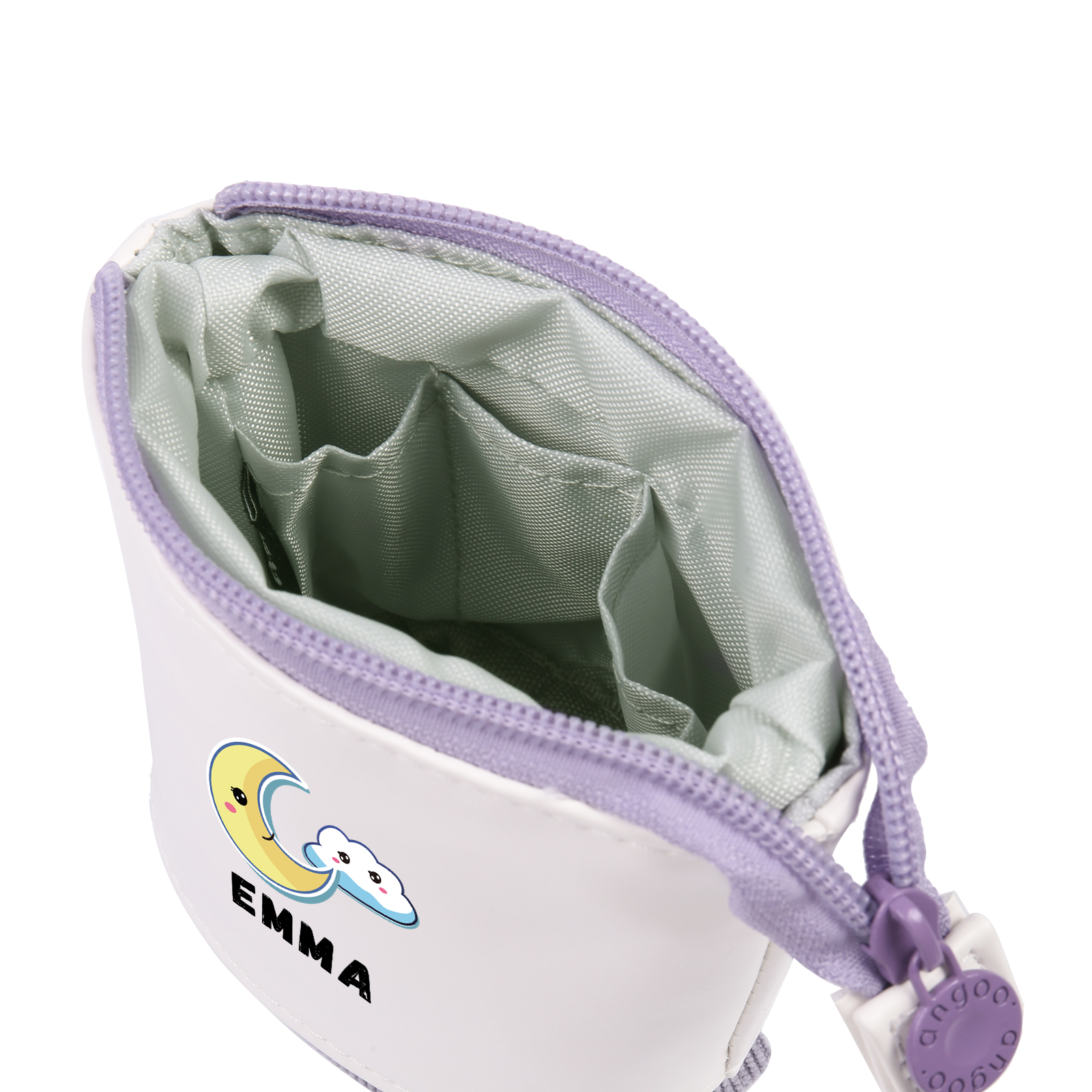 Personalized Moon Pencil Case Custom Name Pencil Case Back to School Gift for Boys/Girls