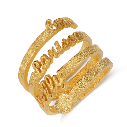 Personalized Family Name Ring Custom 3 Names Gifts For Women | Jessema