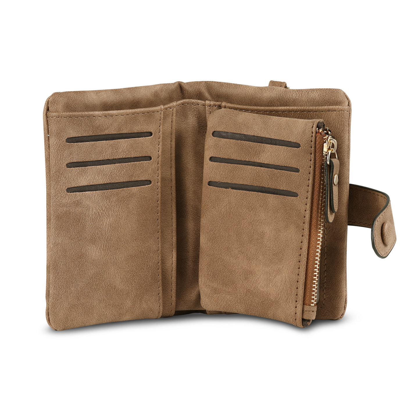 Brown Color Personalized Birthday Flower Leather Wallet Engraving Name Wallet Gifts for Women