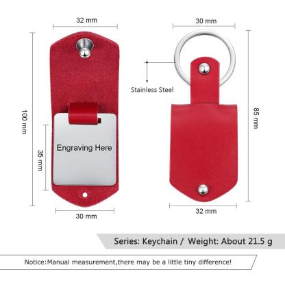 Personalized Leather Keychain Custom Photo Keychain Gifts For Father