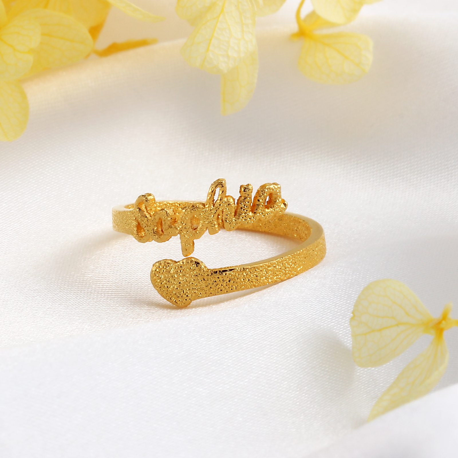 Personalized Family Name Ring Custom 1 Names Gifts For Women | Jessemade