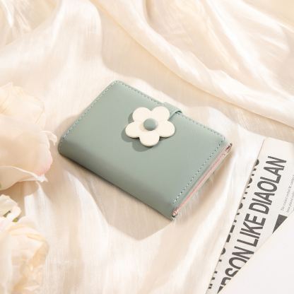 Jessemade UK Women's Personalized Photo PU Leather Flower Wallet Coin Purse Four Colors Available Gift for Her 20.99 m1