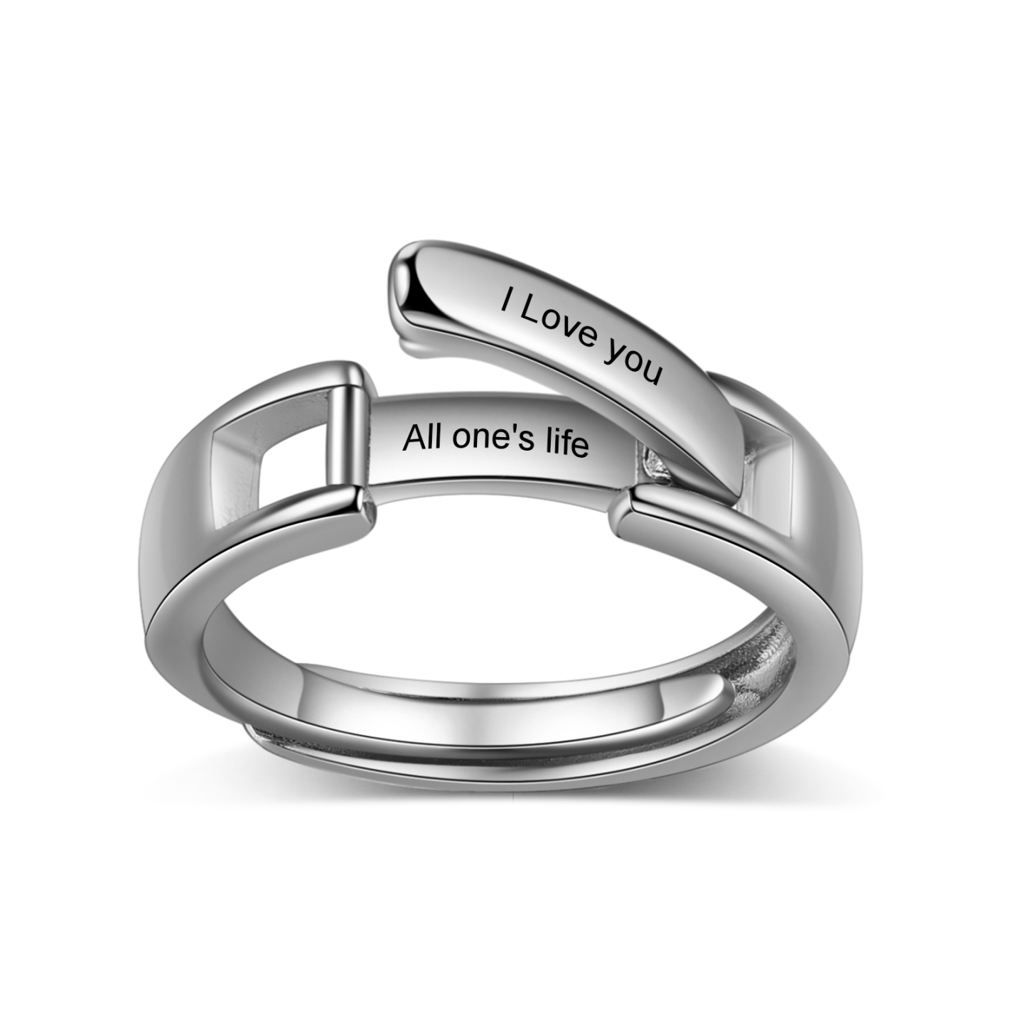 Couple Ring Personalized Matching Rings Gift Set With Gift Box for Couple