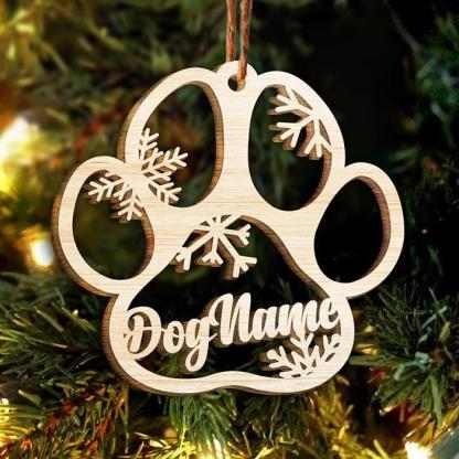 Personalized Pet Gift Custom Paw Ornament Christmas Gift For Family