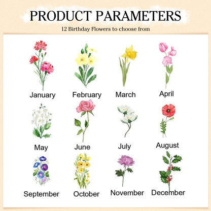 To My Daughter Christmas Gift Set - Personalised Women's Purse Custom Birthflower & Name Heart Acylic Plaque Gift for Her | Jessemade