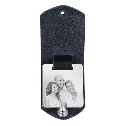 Jessemade Leather Key Fob Custom photo keychain  Gift for boyfriend picture key chain  key fob leather Calendar