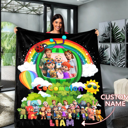 Personalized Cocomelon Blanket Gifts For Kids