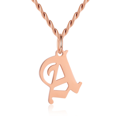 Personalized Letter Necklace Classic Jewelry Gift For Her