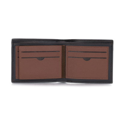 Personalized Men’s Leather Bifold Wallet with Engraved photo Custom Initials and Name