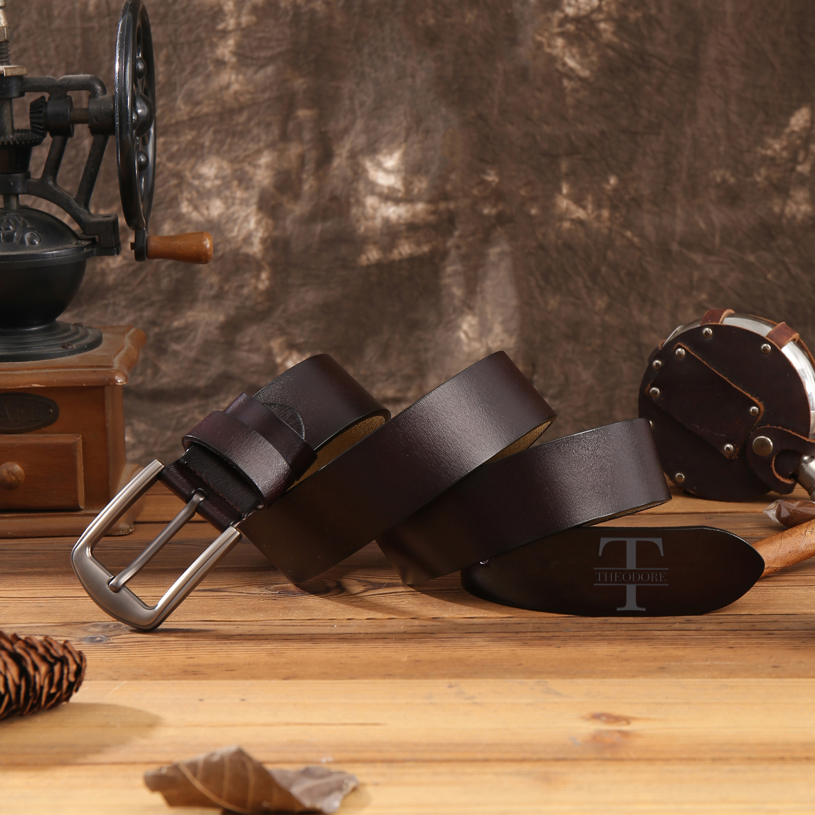 Personalized Men's Belt Custom Engraved Leather Belt with Names Thoughtful Gift for Dad | Jessemade