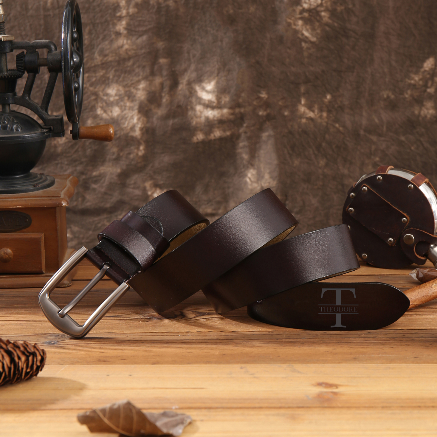 Personalized Men's Belt Custom Engraved Leather Belt with Names Thoughtful Gift for Dad | Jessemade