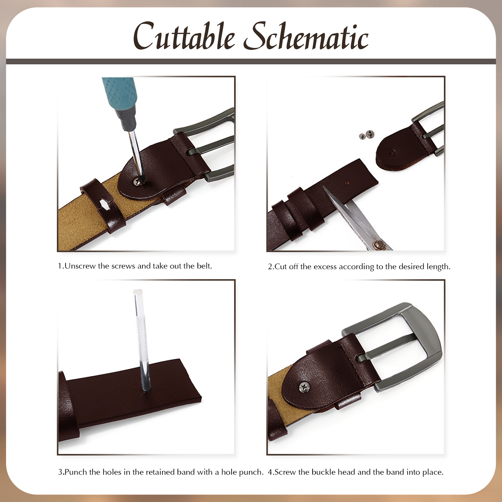 Personalized Father’s Day Belt – Custom Engraved Leather Belt - Sentimental Gift for Dad