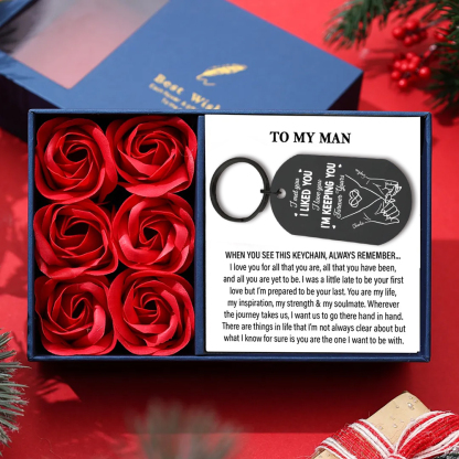 Personalized Keychain The Day It All Began Custom 2 Names and Date Gift for Couple