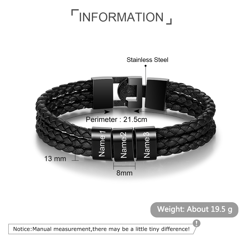 Personalized Family Tree Necklace With 3 Birthstone & 3 Name & Bracelet with 3 Name Gift Set Christmas Gift for Family | Jessemade