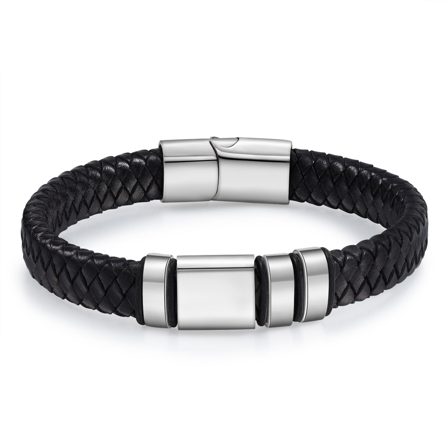 3 names - Custom Men's Bracelet with Name & Photo – Customize with Names & Picture | Personalized Gift for Him