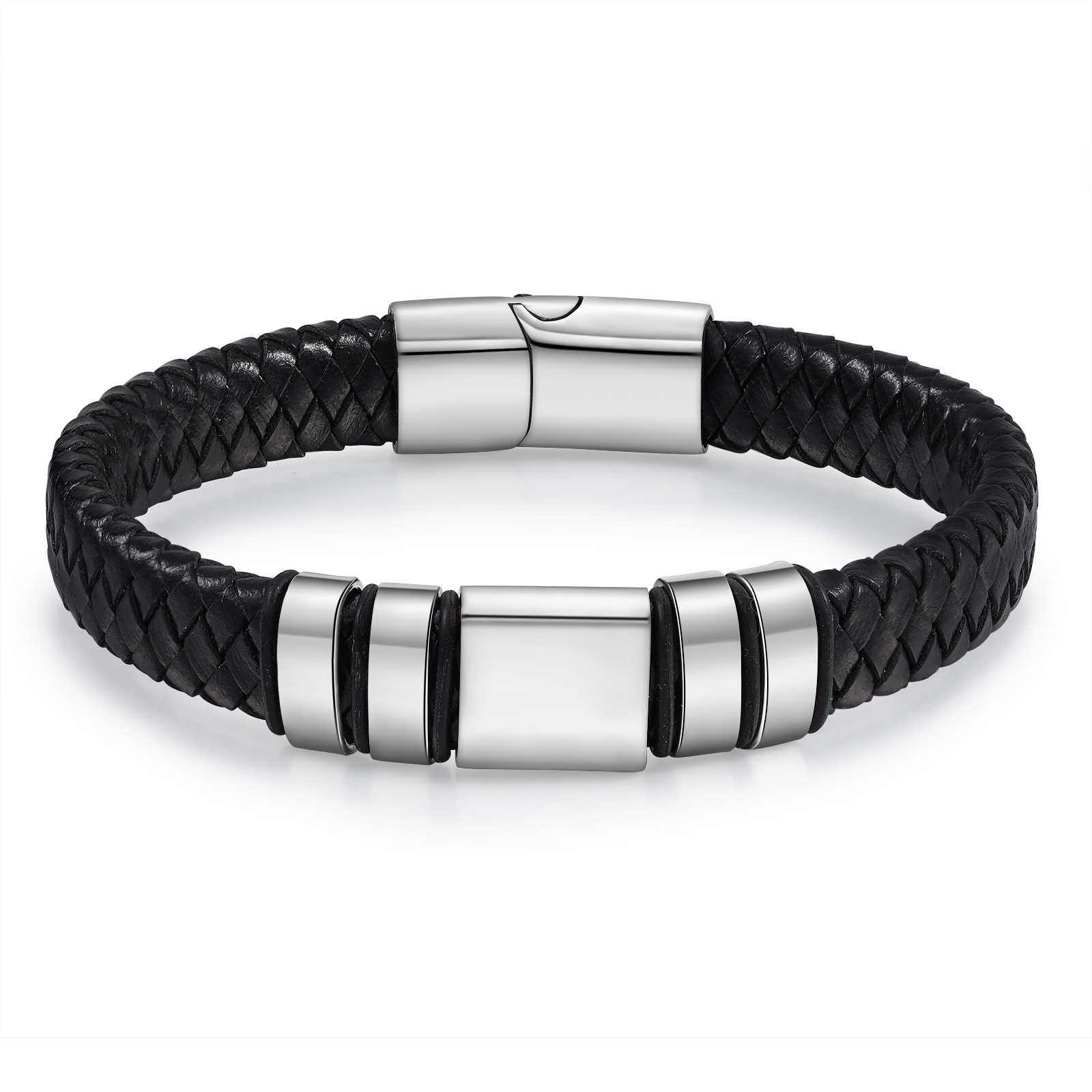 4 names - Custom Men's Bracelet with Name & Photo – Customize with Names & Picture | Personalized Gift for Him