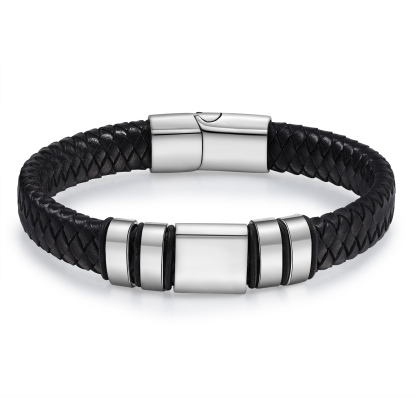 4 names - Custom Men's Bracelet with Name & Photo – Customize with Names & Picture | Personalized Gift for Him