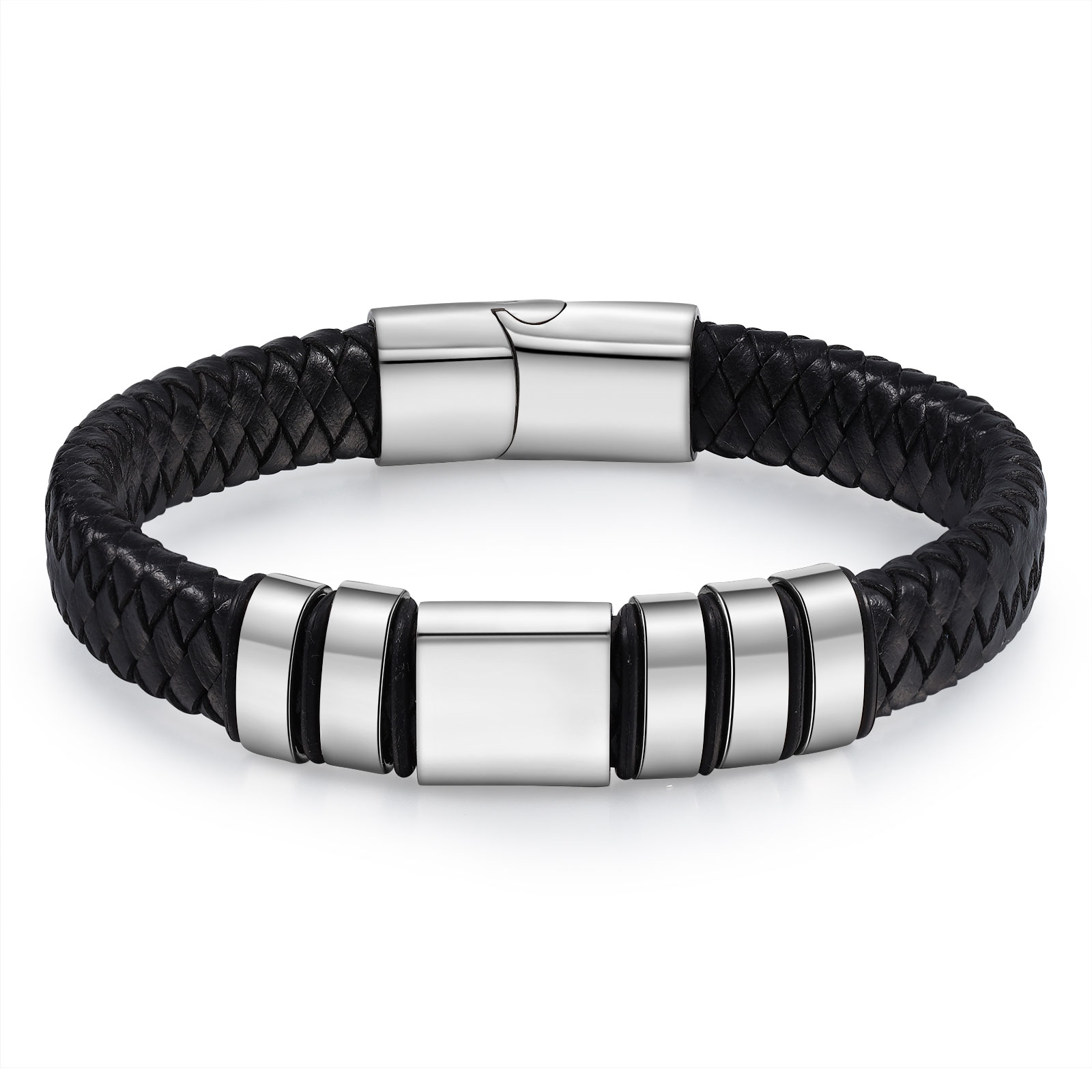 5 names - Custom Men's Bracelet with Name & Photo – Customize with Names & Picture | Personalized Gift for Him