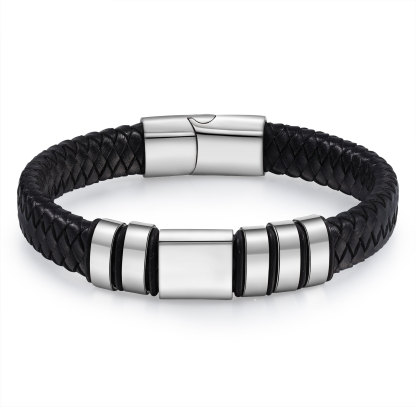 5 names - Custom Men's Bracelet with Name & Photo – Customize with Names & Picture | Personalized Gift for Him