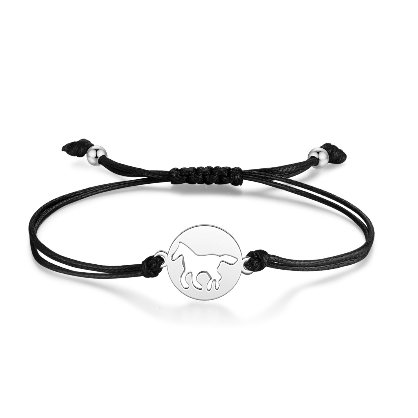2pcs Horse Bracelet Stainless Steel Bear Braided Bracelet Back to School Gift For Kids
