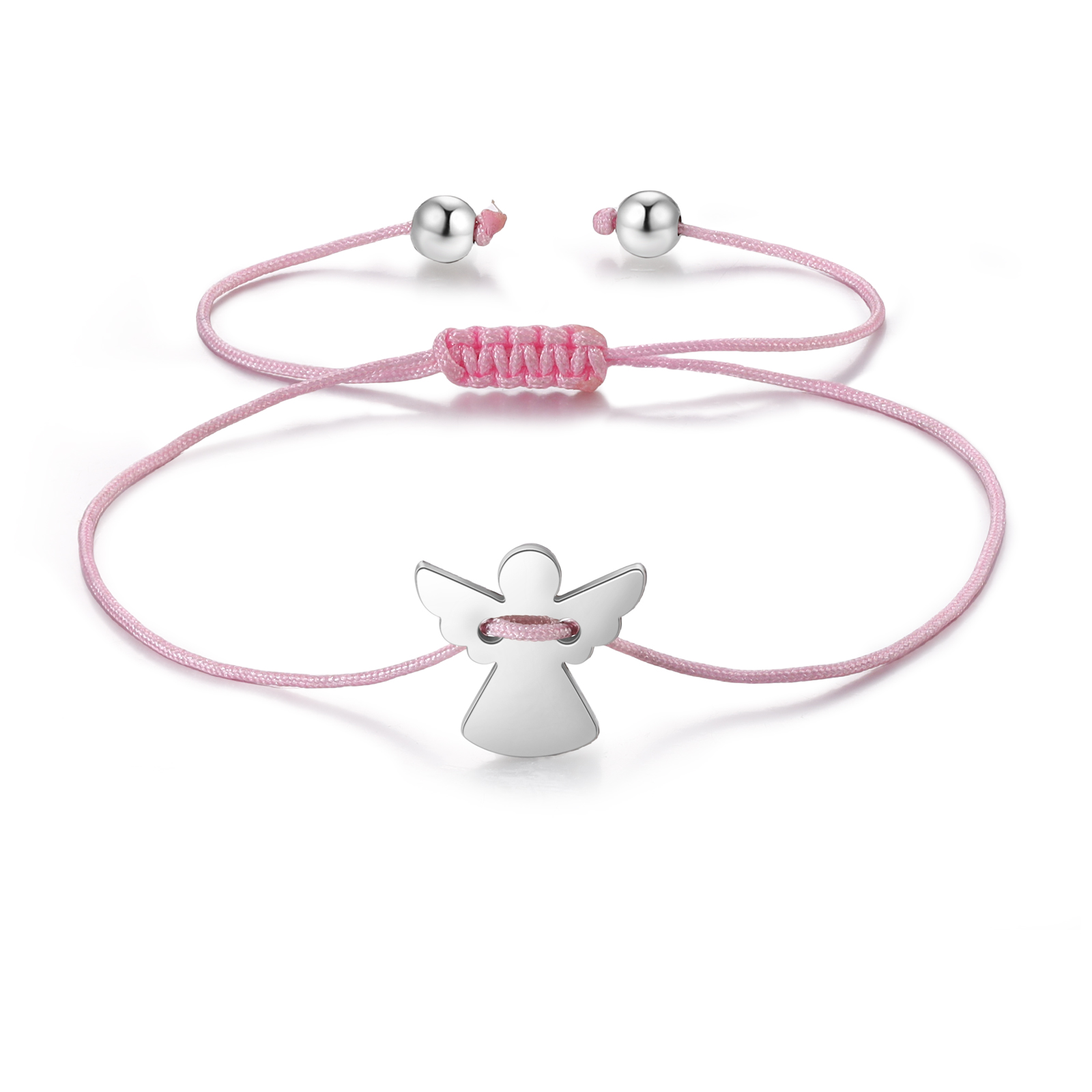 2 Pcs Guardian Angel Bracelet Stainless Steel Braided Bracelet Back to School Gift for Kids