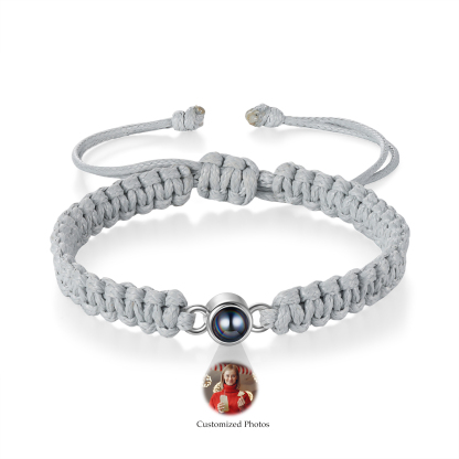 Personalised Projection Stone Bracelet – Customize 1 Photo – Valentine's Day Gift for Her/Him | Jessemade