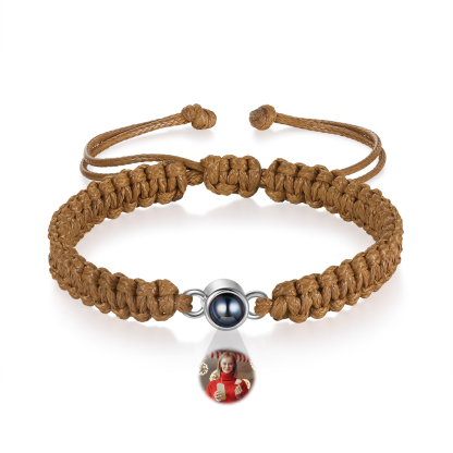Personalised Projection Stone Bracelet – Customize 1 Photo – Valentine's Day Gift for Her/Him | Jessemade